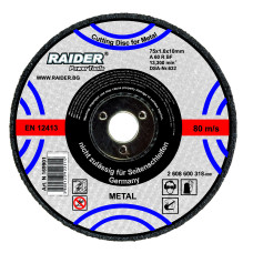 Disc de tăiere metalic 85x1.0x10mm Raider 160150