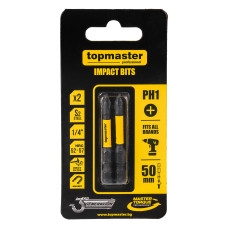 Bit de impact 50mm PH1 2 buc. Topmaster 338730