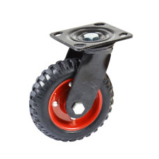 Roată rotativă,cauciuc plin Ø160,150kg