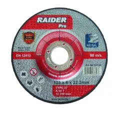 Disc șlefuit metal 125х6.0 Raider 160145