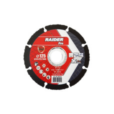 Disc debitare multifuncțional CARBIDE 125x22,2mm. Raider 160154