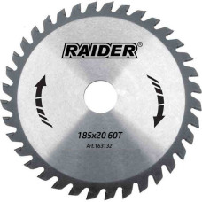 Диск по дерево 185х20мм 60т Raider