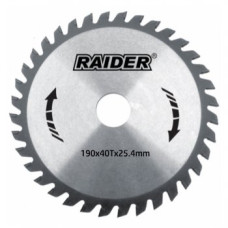 Пильный диск по дереву 190x40Tx25.4мм Raider 163129