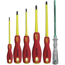 Set 6 șurubelnițe pentru electricieni Topmaster 220120, 1000V