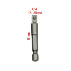 Adaptor 1/4" HEX x 1/4" (F) SQ L50мм. | Topmaster Pro