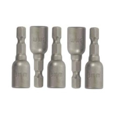 Set 5 biți tubulare cu cap magnetic 8x65mm, Gadget