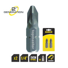 Set biți PZ1 25mm (pozidrive) TopMaster Professional 338704