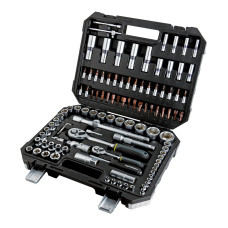 Набор бит/головок 1/4,1/2", 4-32mm, Cr-V.108шт.Topmaster Proffesional