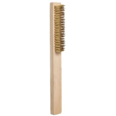 Perie sârmă oțel 4 rânduri, coada lemn. Gadget 340501