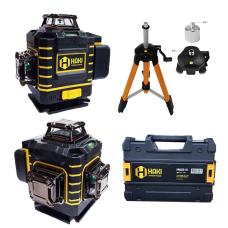 Nivelă laser 16 linii verzi, 4D, 30m, 2 baterii, DISPLAY HAKI HNLDS-16