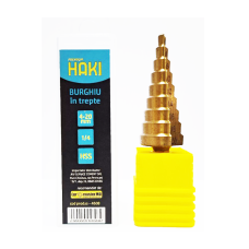 Burghiu conic în trepte, METAL Ø4-20mm HSS+TIN HEX HAKI