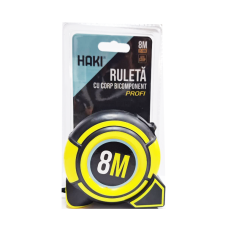 Ruletă PROFI 8m/25mm magnet/blocare HAKI