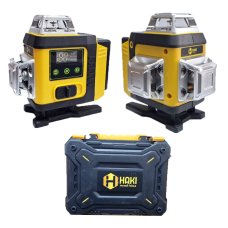 Nivelă laser 16 linii verzi, 4D, 30m, 2 baterii, DISPLAY HAKI HNLD-16XCBW4CG-B