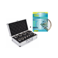 Set carote diamantate 6-70mm HAKI 5015 + DISC 125mm