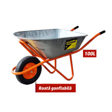 Roabă 100L cu roată gonflabilă EuromasterMD WB6420