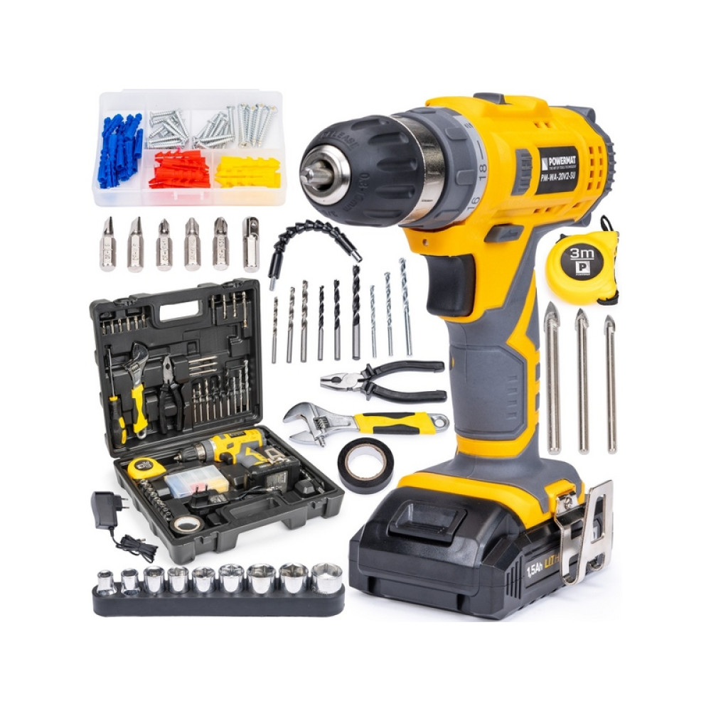 Шуруповерт аккумуляторный Powermat PM-WA-20V2-SU