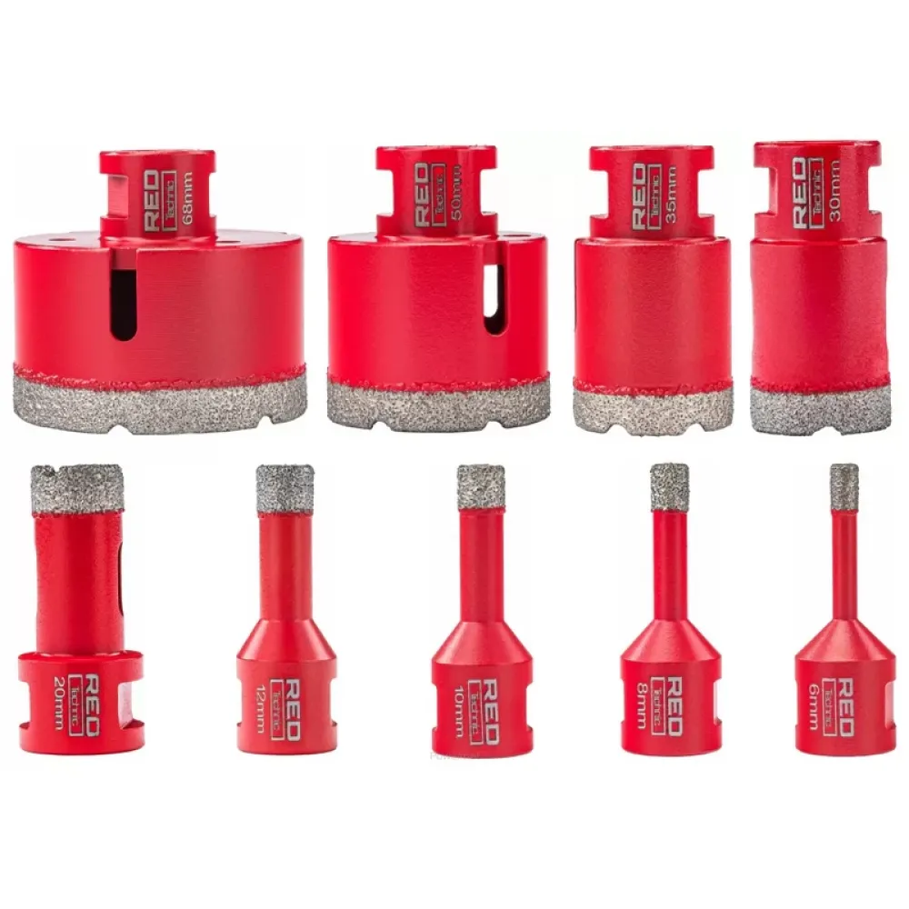 Set carote diamantate Red Technic RTZOD0046
