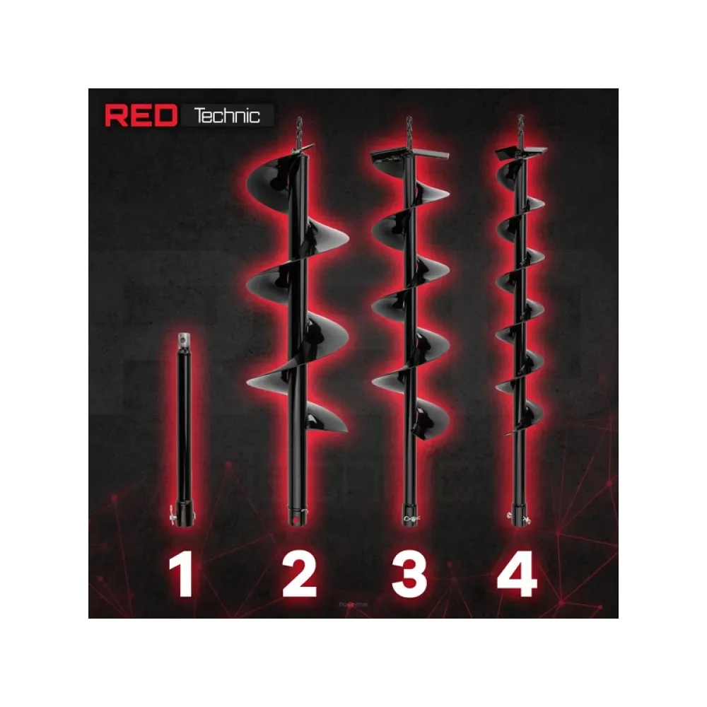 Motobur Red Technic RTSWG0106 + 3 Burghiuri