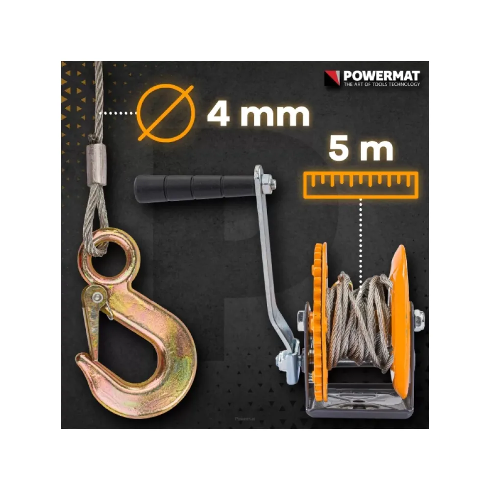 Troliu manual Powermat PM-WRC-454T