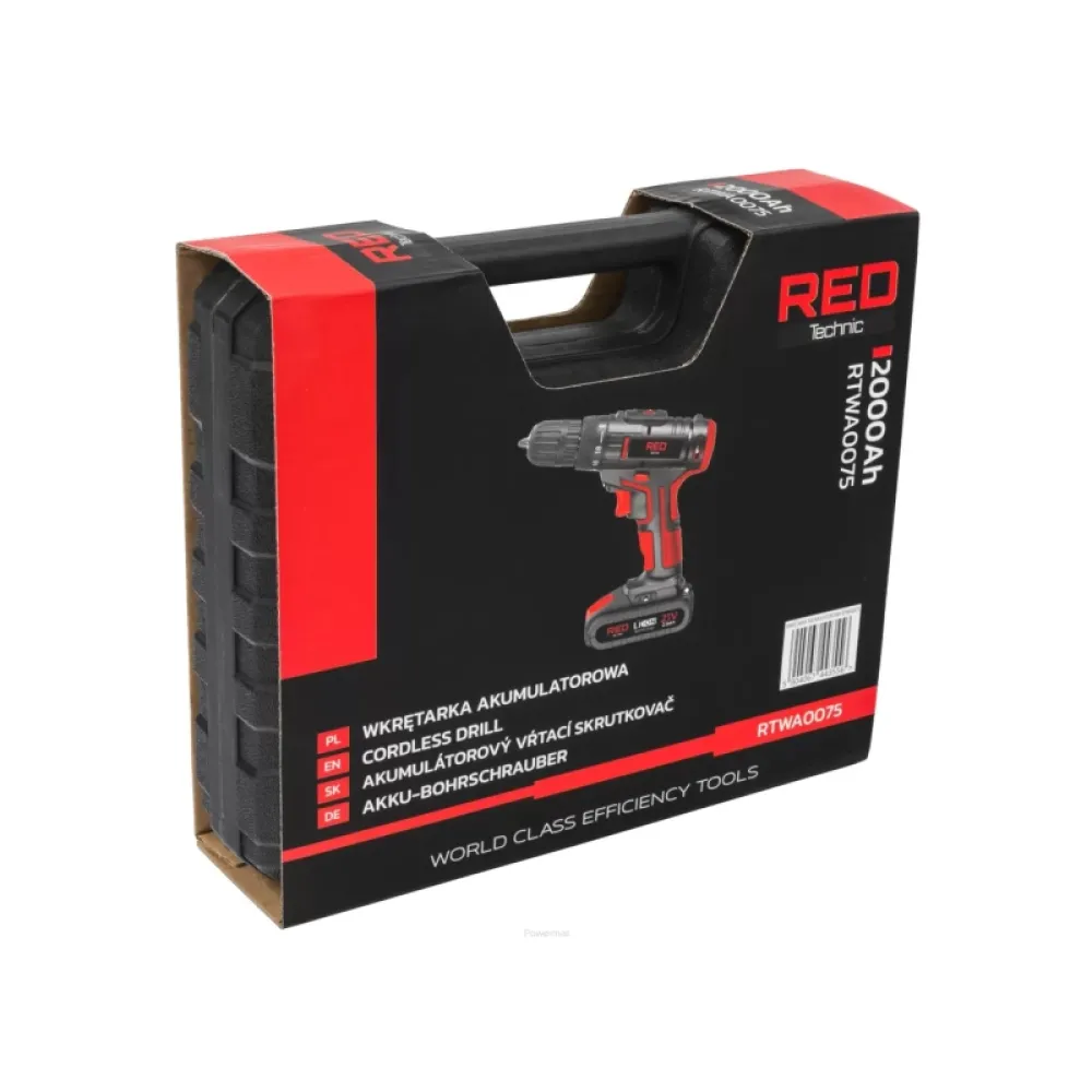 Mașină de înșurubat cu acumulator Red Technic RTWA0075 2,0 Ah