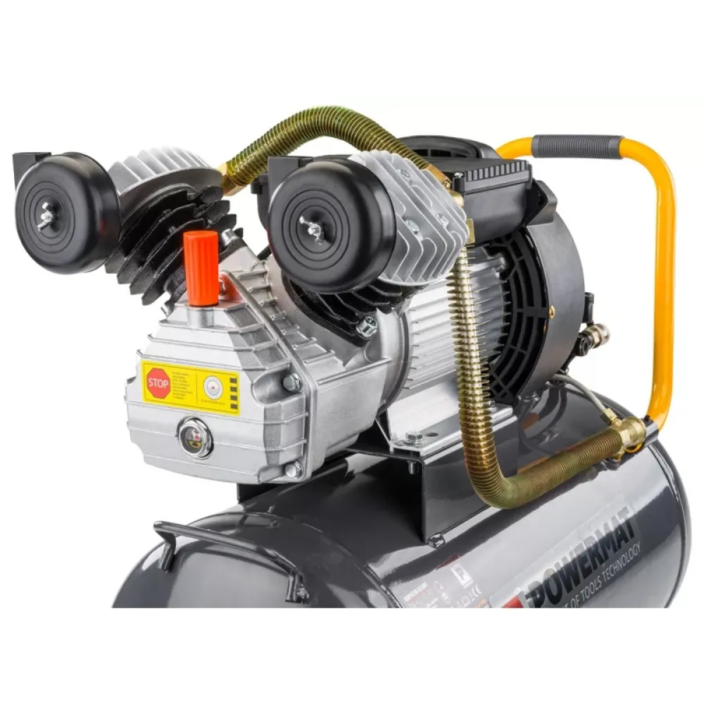 Compresor de aer Powermat PM-KO-50T-V2, 50 l, 2.8 kW, 8 bar