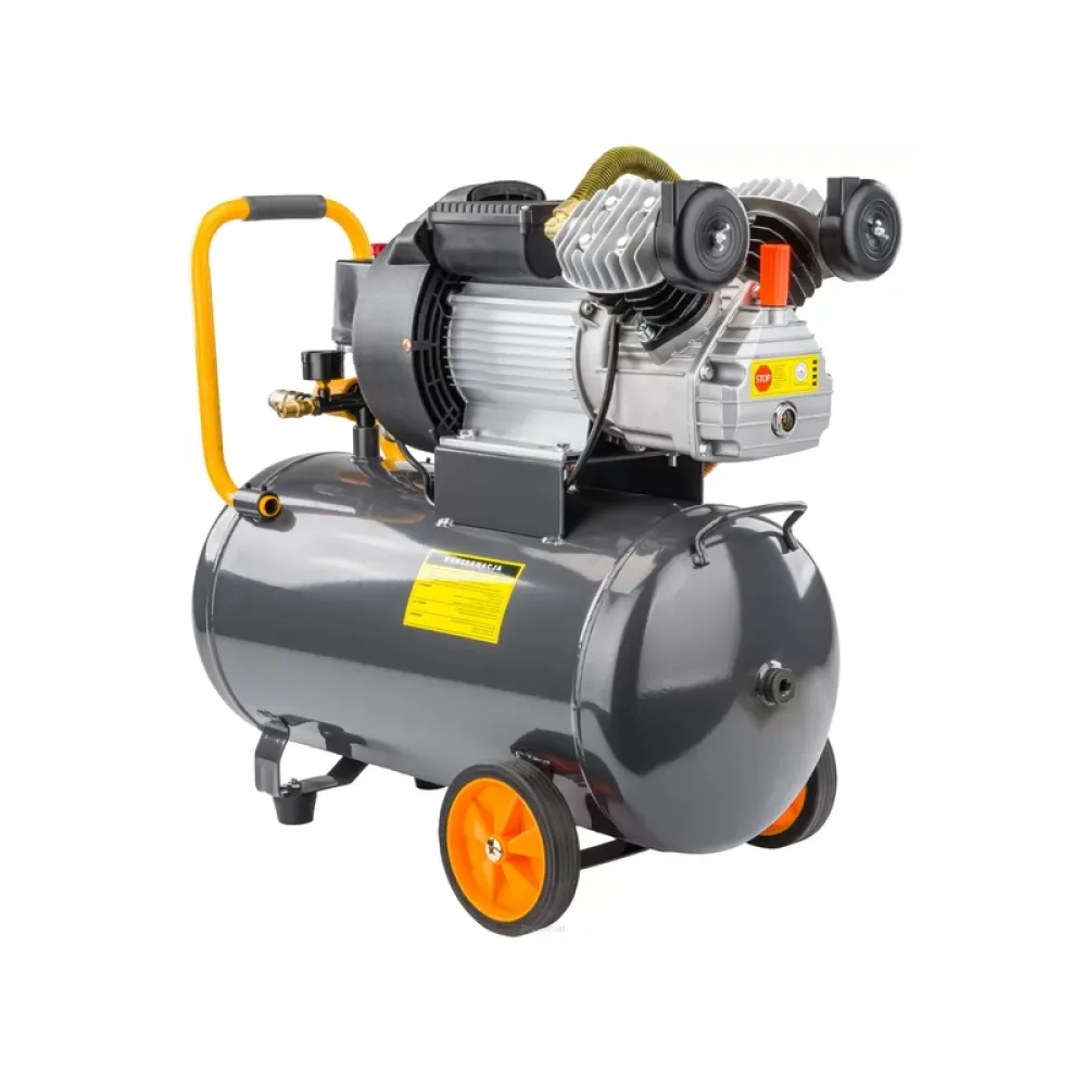 Compresor de aer Powermat PM-KO-50T-V2, 50 l, 2.8 kW, 8 bar