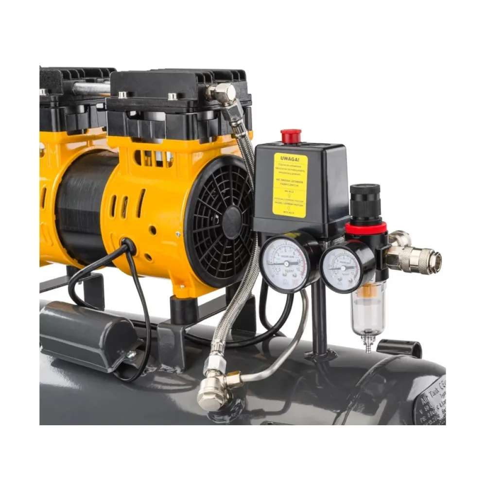 Compresor de aer fără ulei Powermat PM-KBO-50T, 50L, 8 bar, 1400W