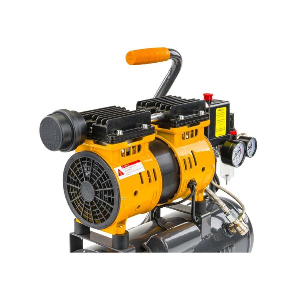 Compresor de aer fără ulei Powermat PM-KBO-6T, 6 litri, 1100 W, 8 bar