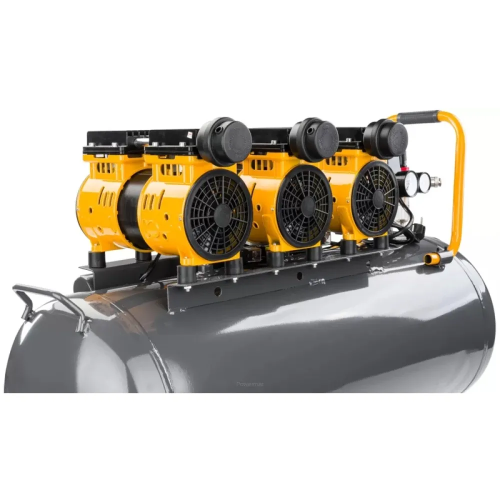 Compresor de aer fără ulei Powermat PM-KBO-100T, 100L, 3KM, 8 bar