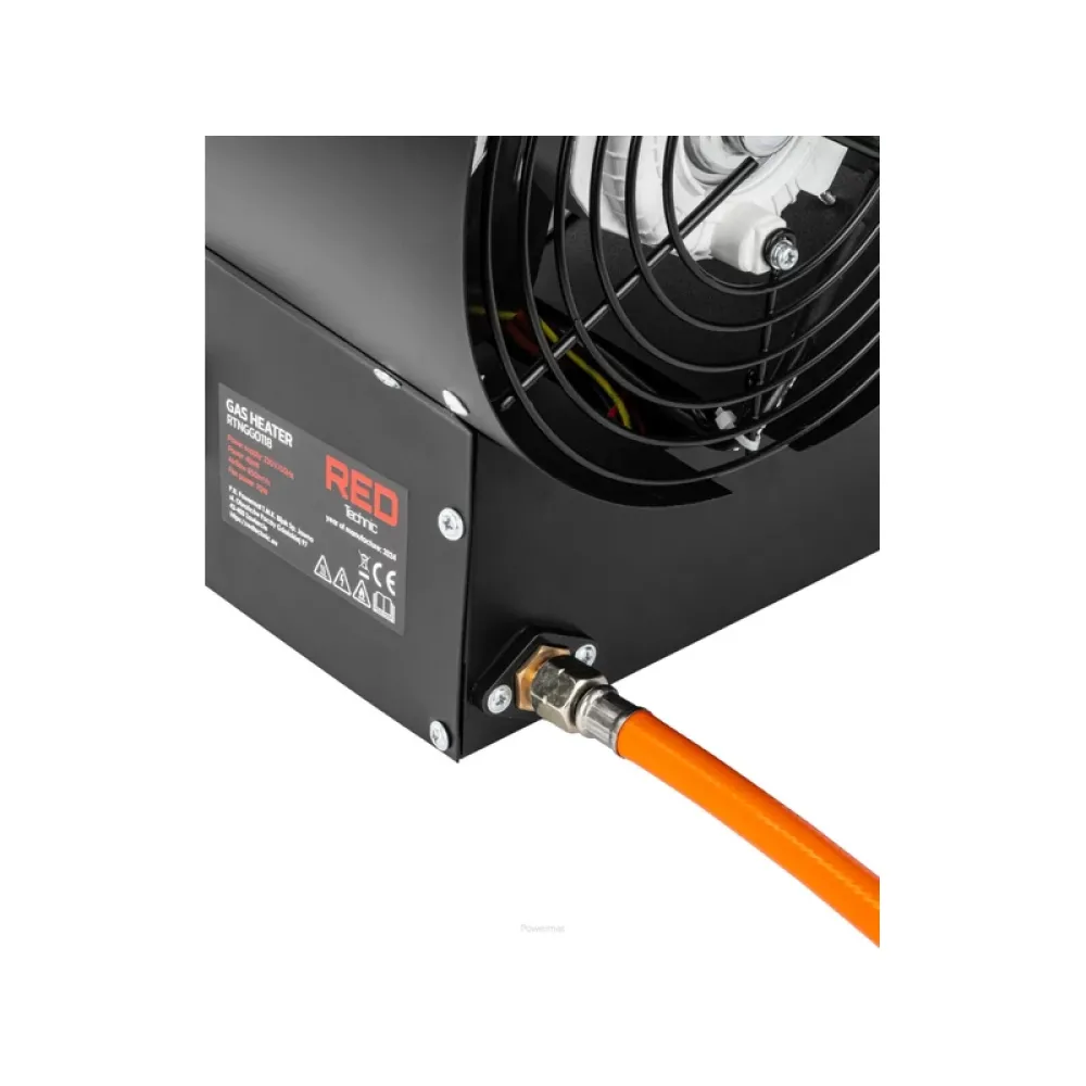 Aeroterma cu gaz 45KW TERMOSTAT LCD FURTUN+REDUCTOR RTNGG0118 Red Technic