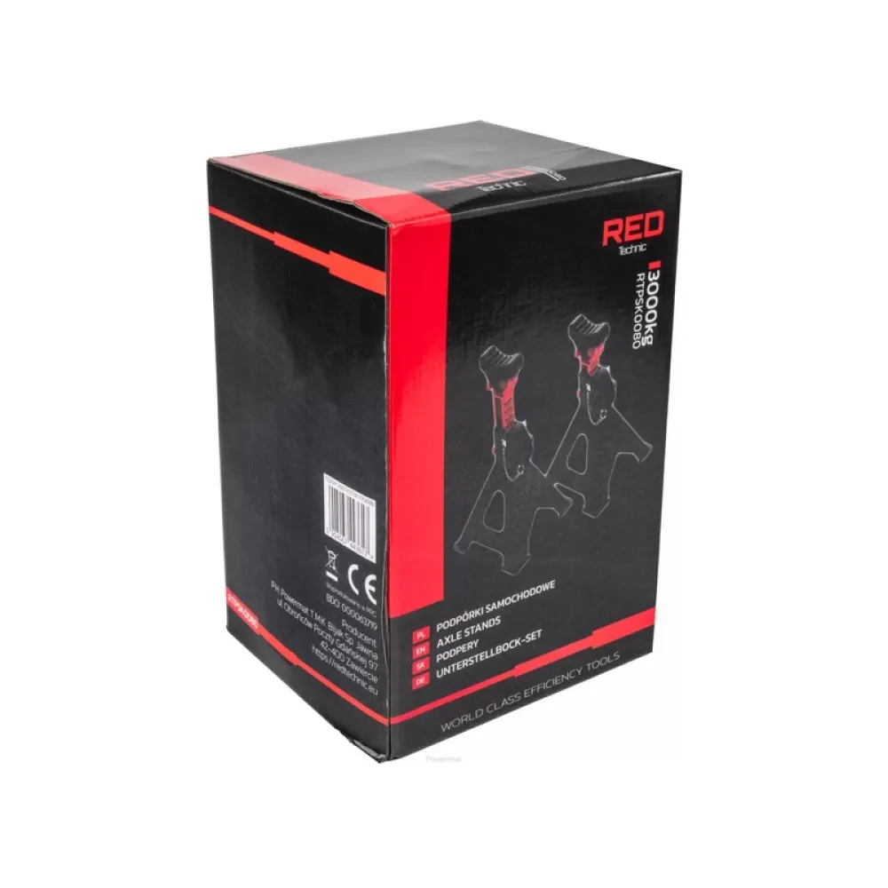 Set 2 suporturi masina 3T Red Technic RTPSK0080