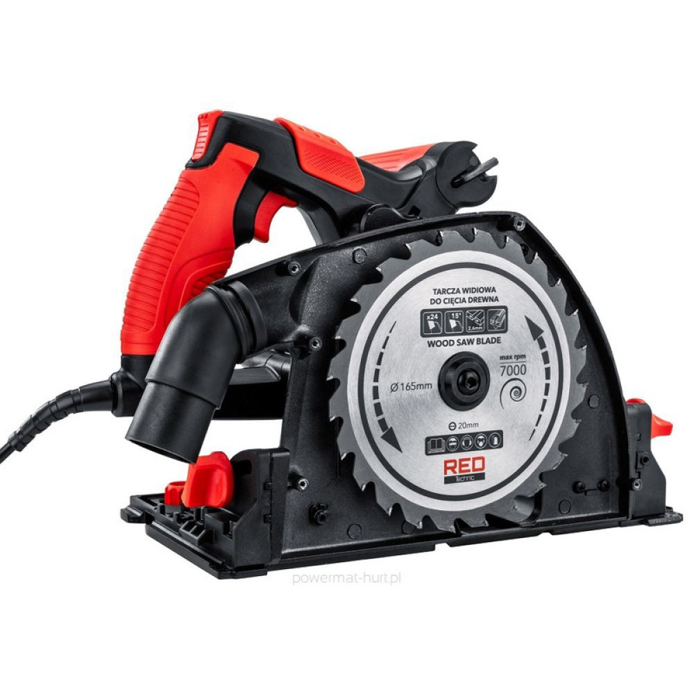 Fierestrau circular cu rigla Red Technic  RTPZ0129 2400W, 165mm