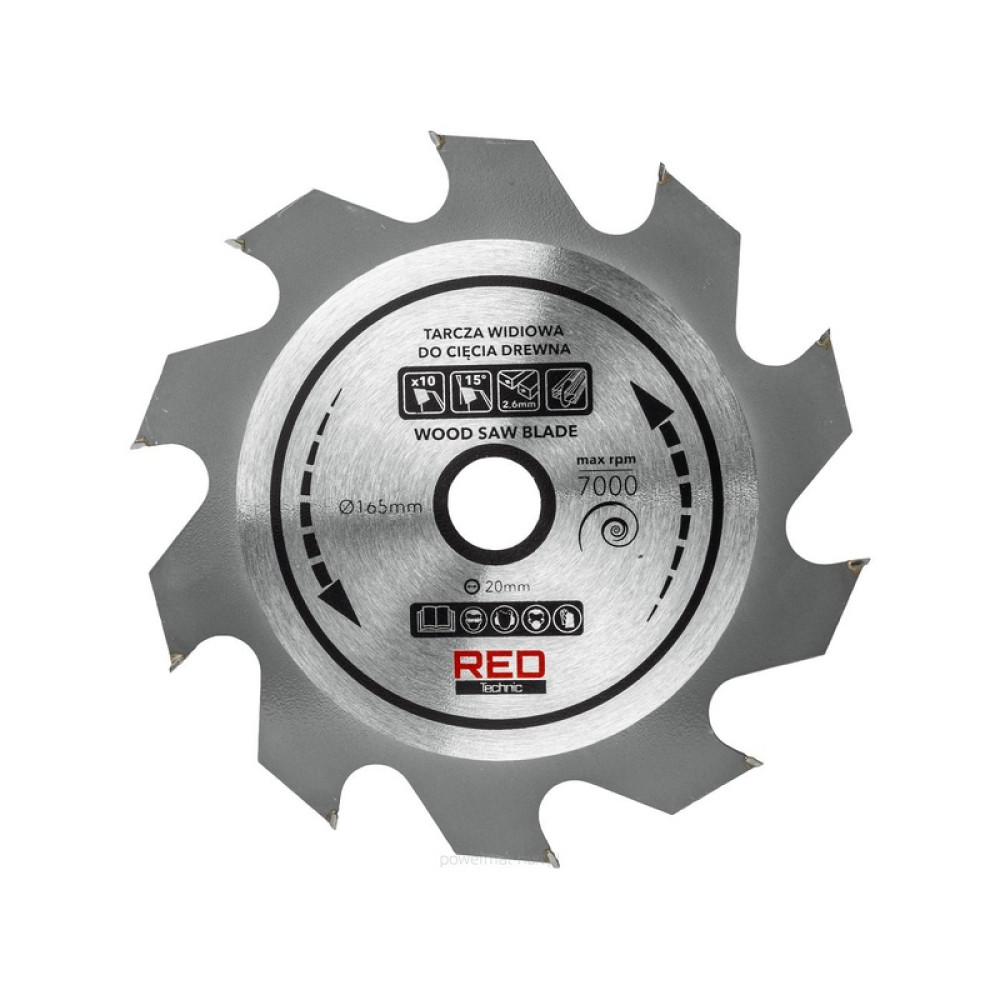Fierestrau circular cu rigla Red Technic  RTPZ0129 2400W, 165mm