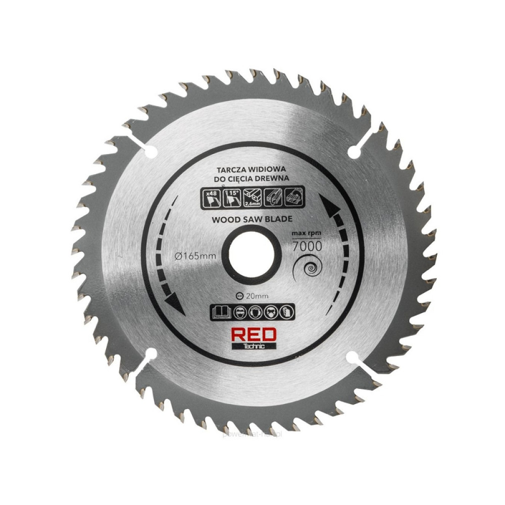 Fierestrau circular cu rigla Red Technic  RTPZ0129 2400W, 165mm