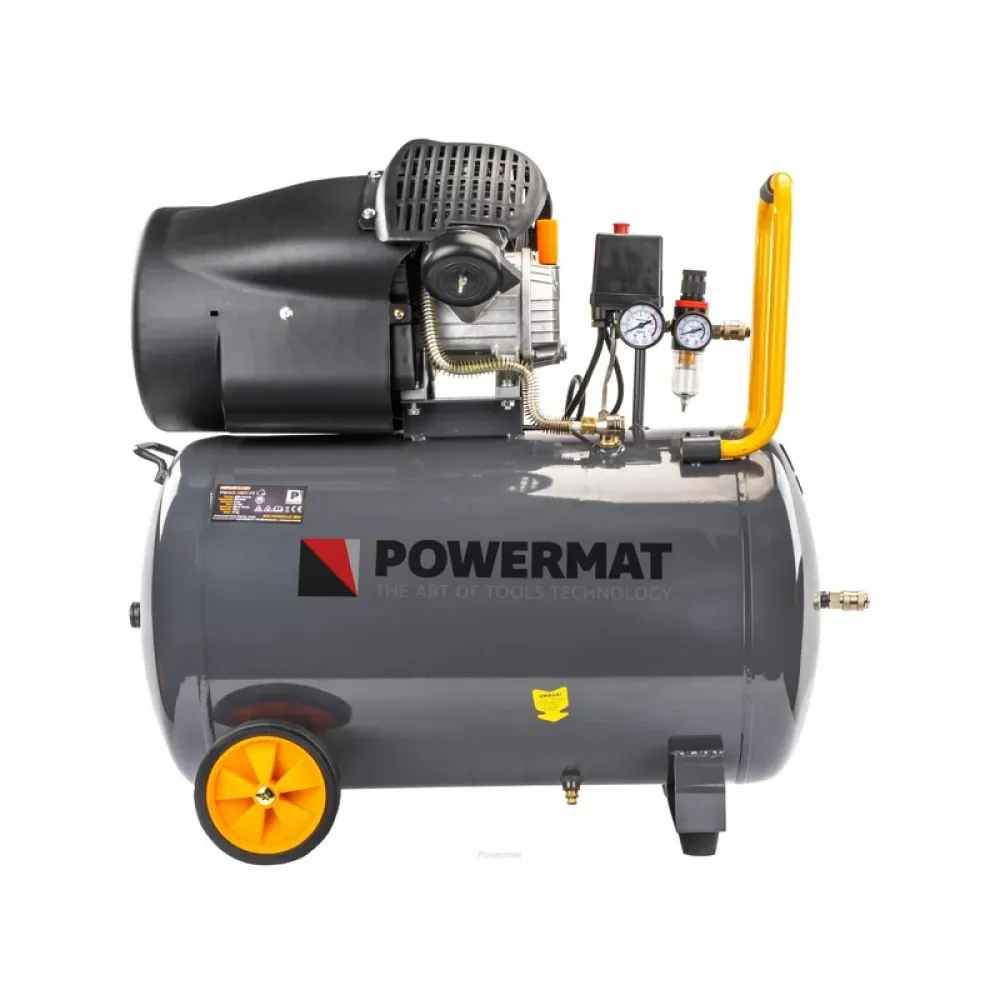 Compresor de aer Powermat PM-KO-100T-V2, 3 kW, 10 bar, 100 l