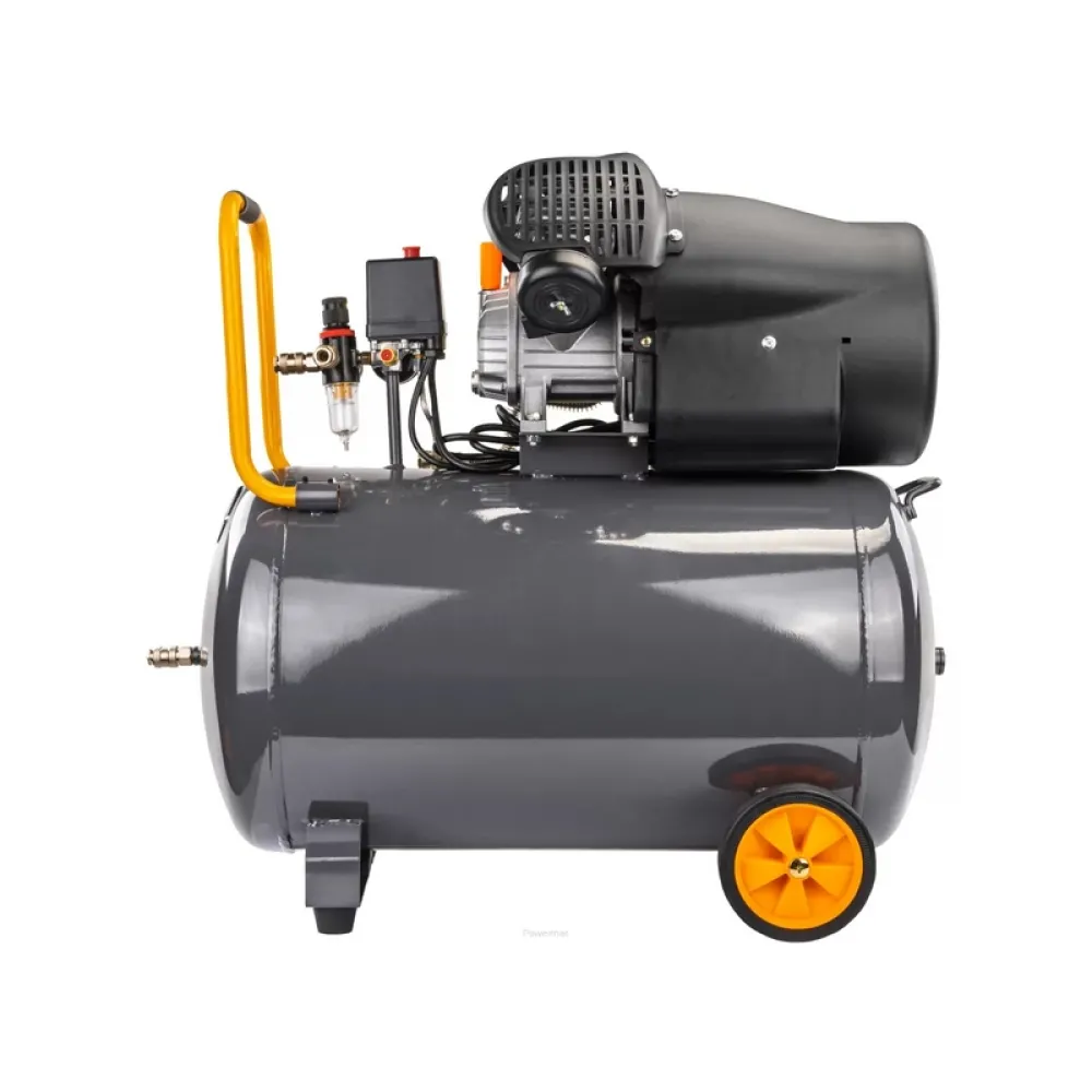 Compresor de aer Powermat PM-KO-100T-V2, 3 kW, 10 bar, 100 l
