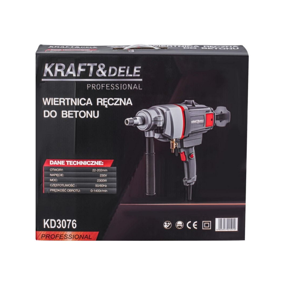 Mașină de găurit cu carotă diamantată Kraft&Dele KD3076, 2300W