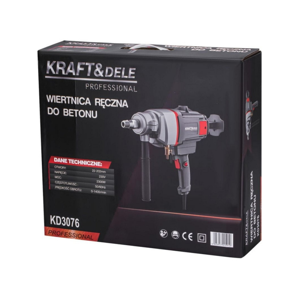 Mașină de găurit cu carotă diamantată Kraft&Dele KD3076, 2300W