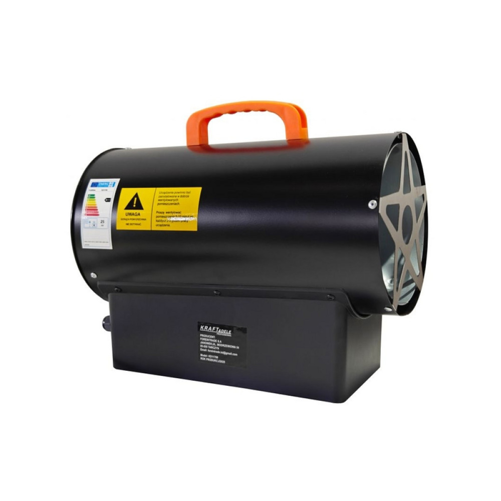 Aeroterma cu gaz Kraft&Dele KD11700 25kW + Termostat + Reductor
