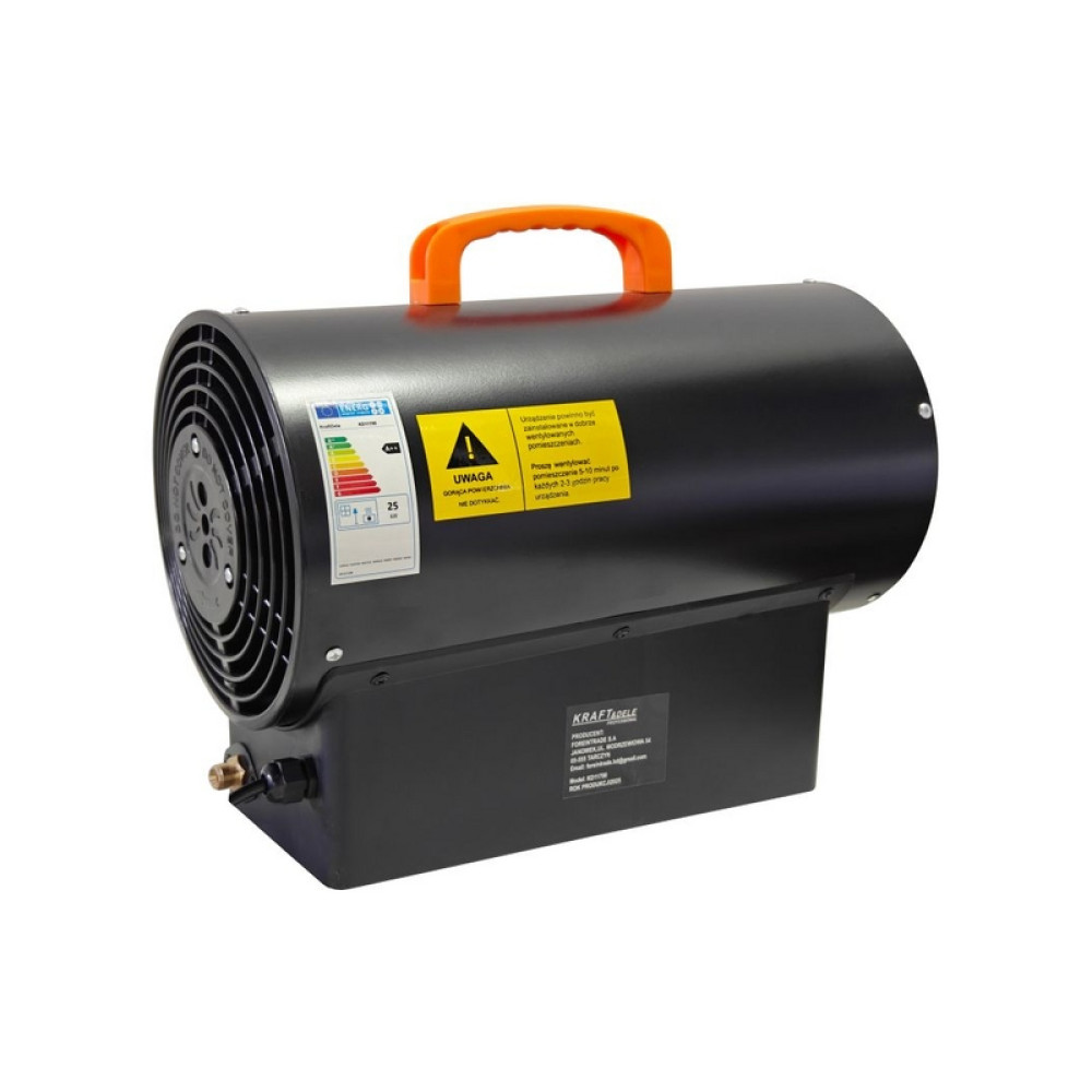 Aeroterma cu gaz Kraft&Dele KD11700 25kW + Termostat + Reductor