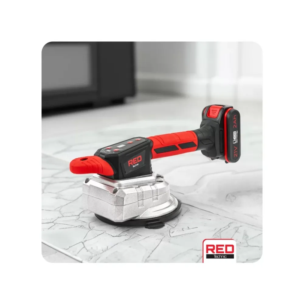 Ventuza vibratoare placi ceramice Red Technic RTAPW0155 2x2AH 150MM 100kg