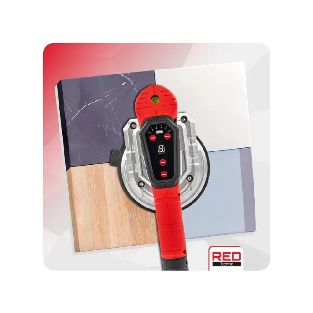 Ventuza vibratoare placi ceramice Red Technic RTAPW0155 2x2AH 150MM 100kg