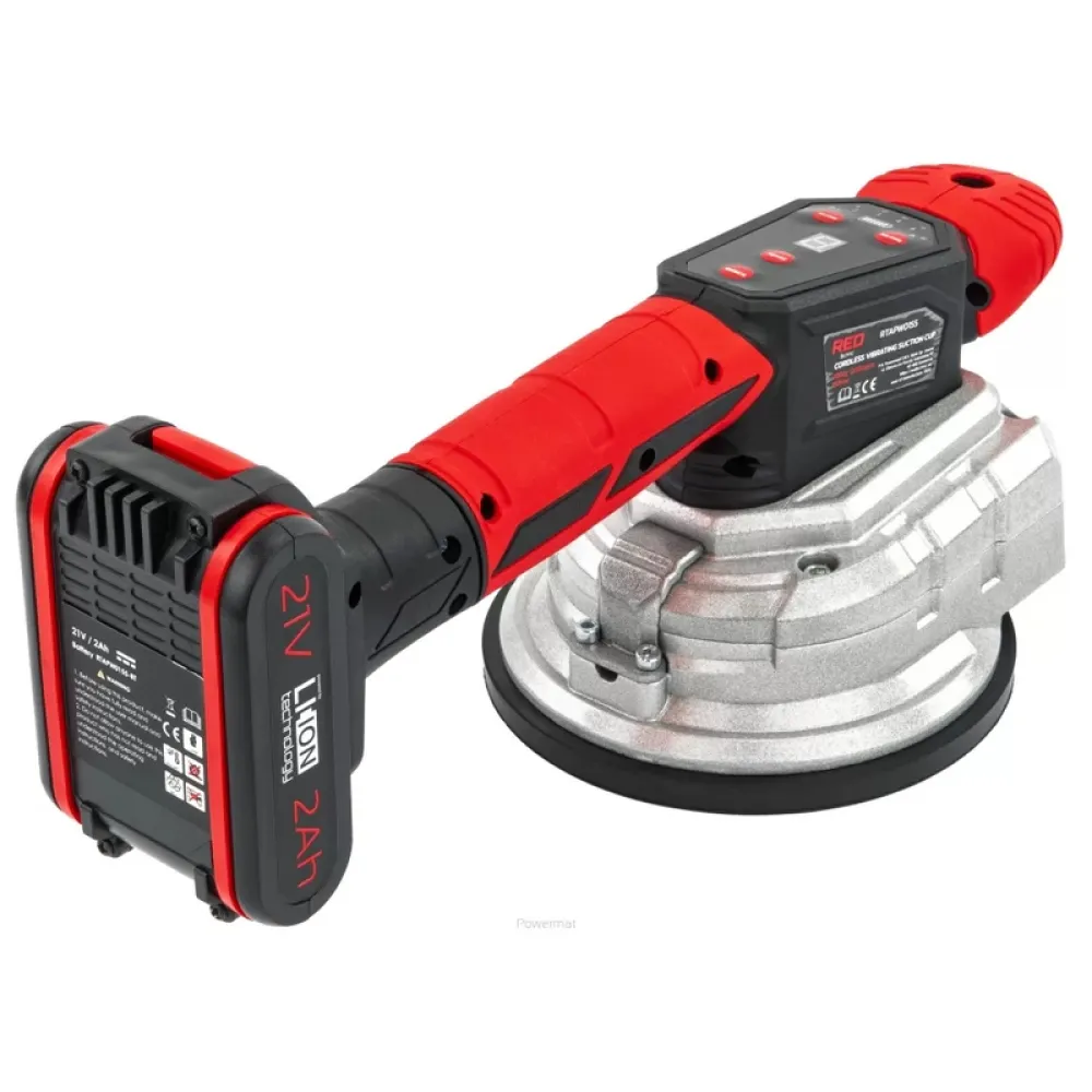 Ventuza vibratoare placi ceramice Red Technic RTAPW0155 2x2AH 150MM 100kg