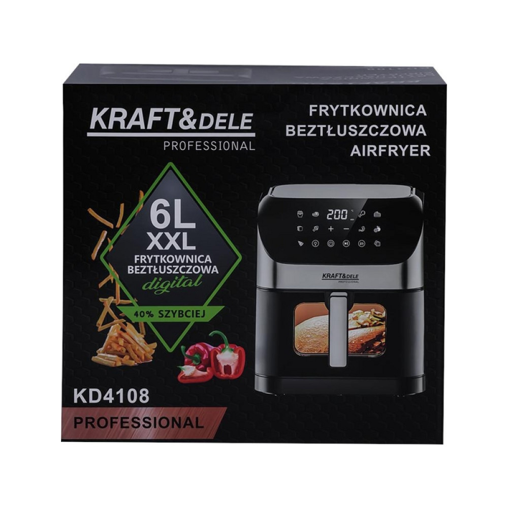 Friteuză cu aer cald 6L Kraft&Dele KD4108
