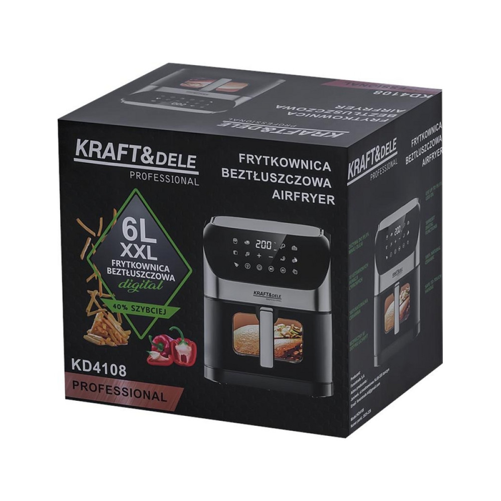 Friteuză cu aer cald 6L Kraft&Dele KD4108