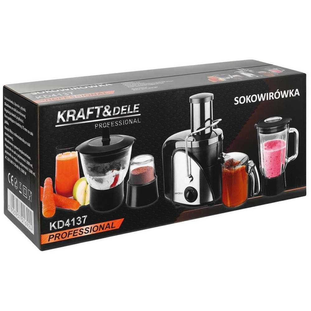 Storcător de fructe 1500W + accesorii KD4137