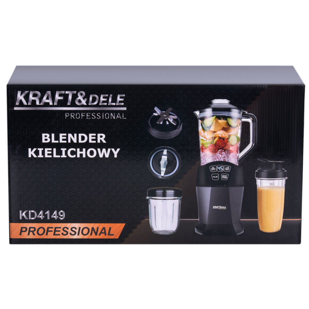 Blender cu carafă 1500ml + 800ml + 400ml 1850W KD4149