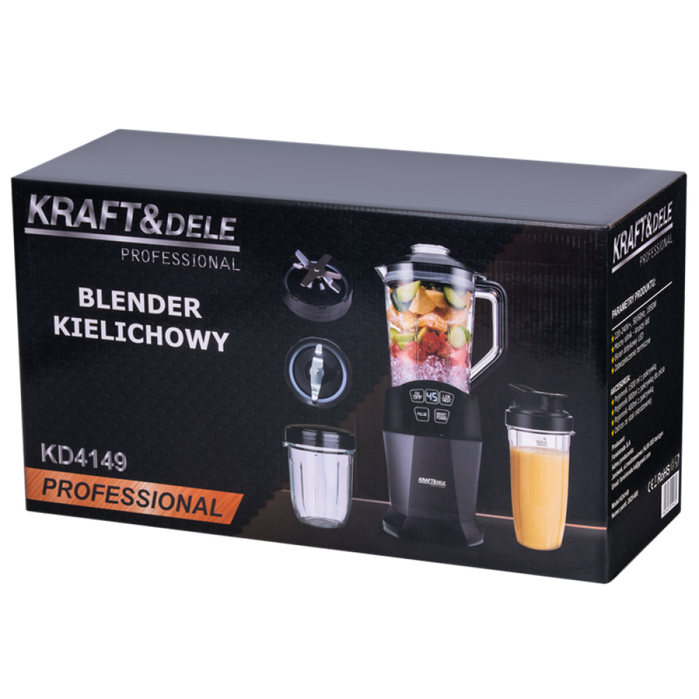 Blender cu carafă 1500ml + 800ml + 400ml 1850W KD4149