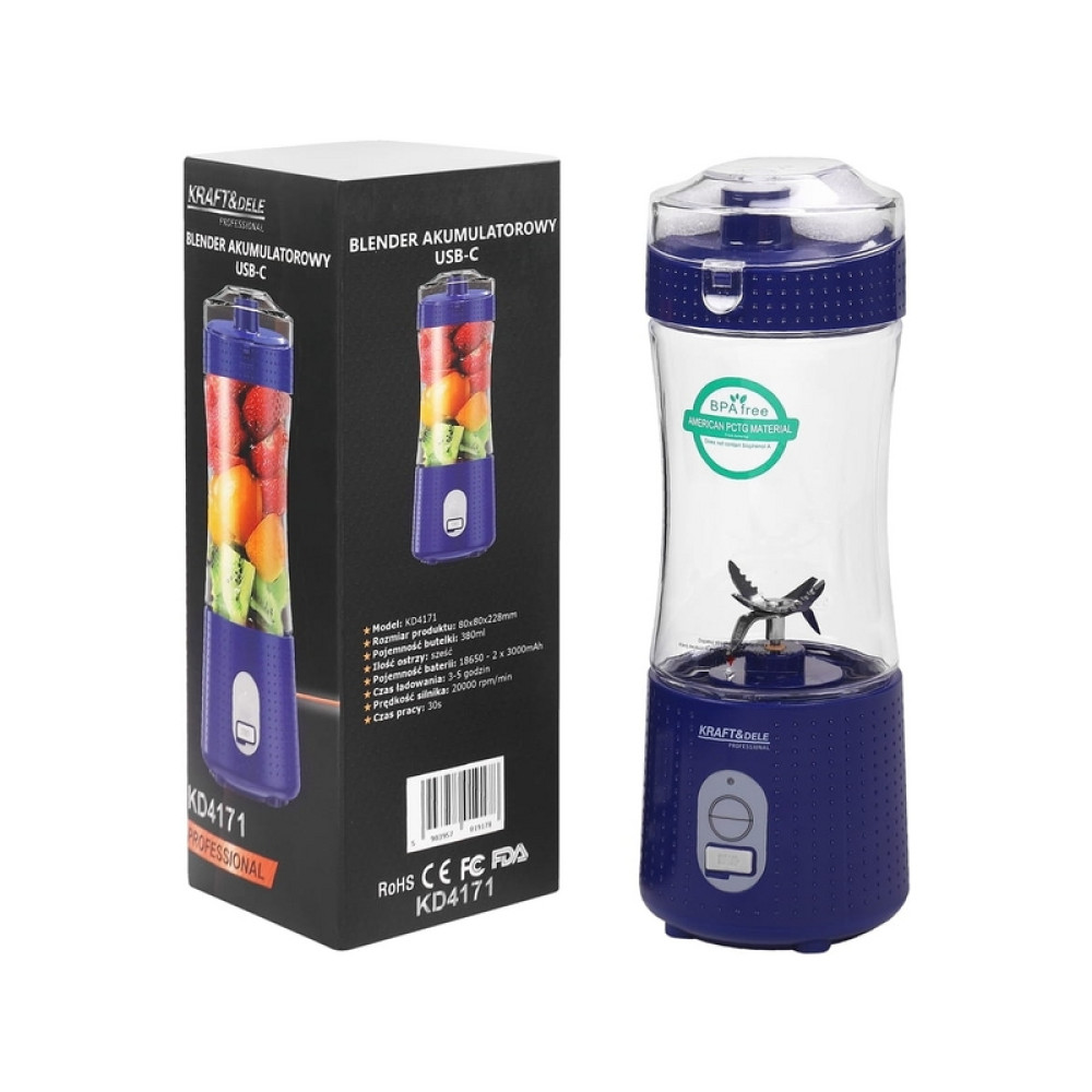 Blender cu baterie USB-C 380ml / 2x3000mAh KD4170
