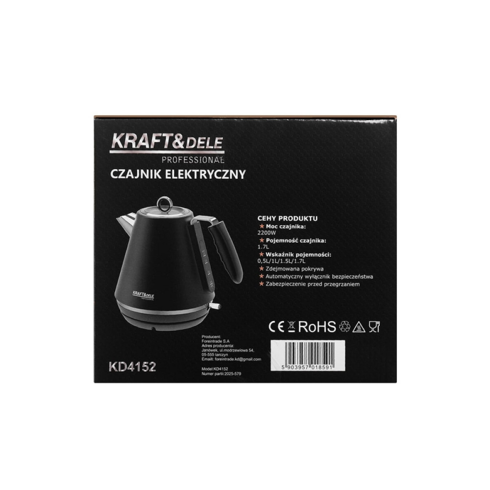 Fierbător electric 2200W 1.7L KD4152